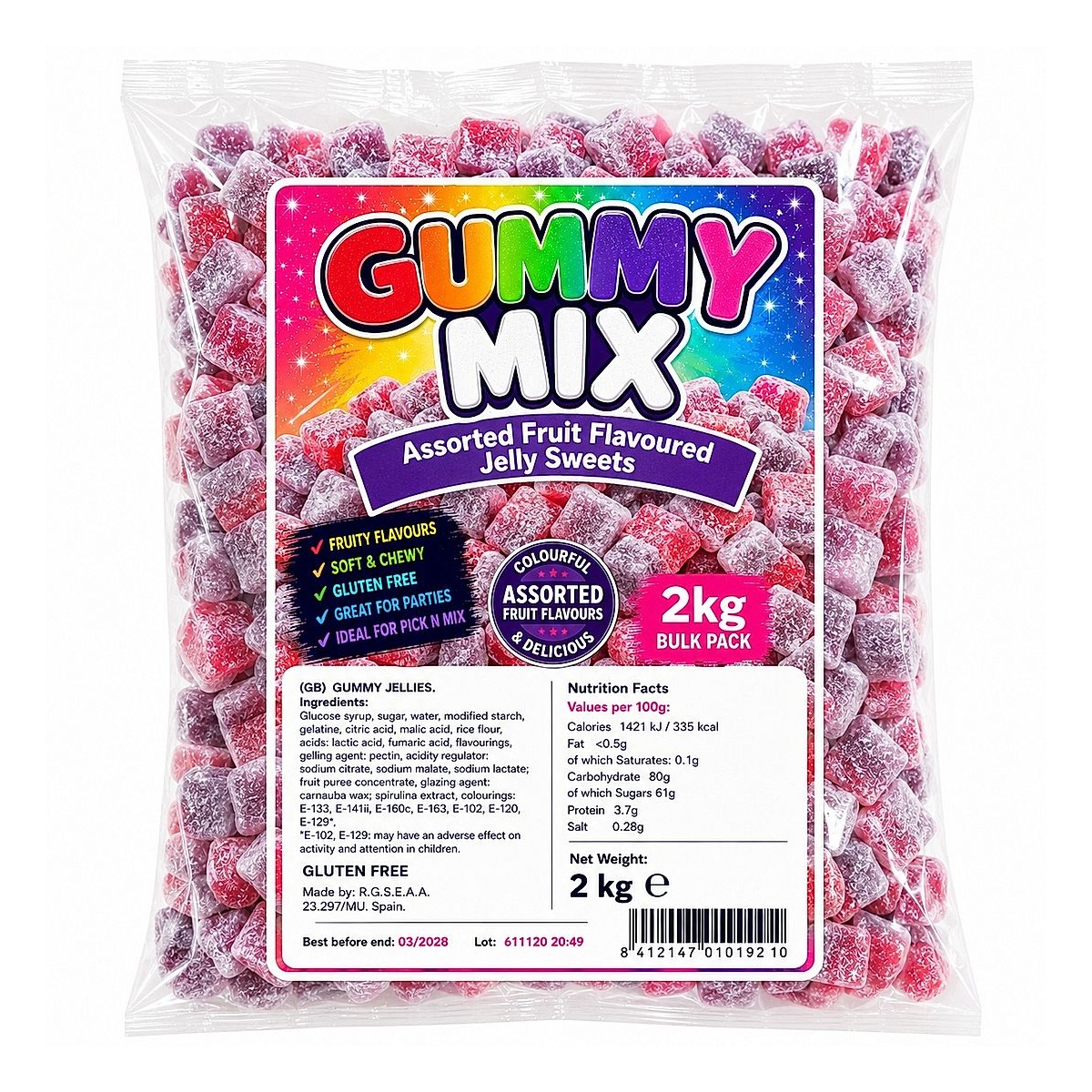 Gummy Mix Assorted Fruit Flavoured
