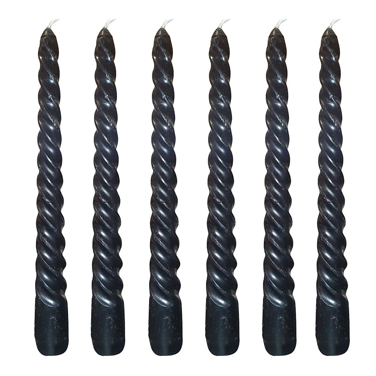 Black Twisted Candles