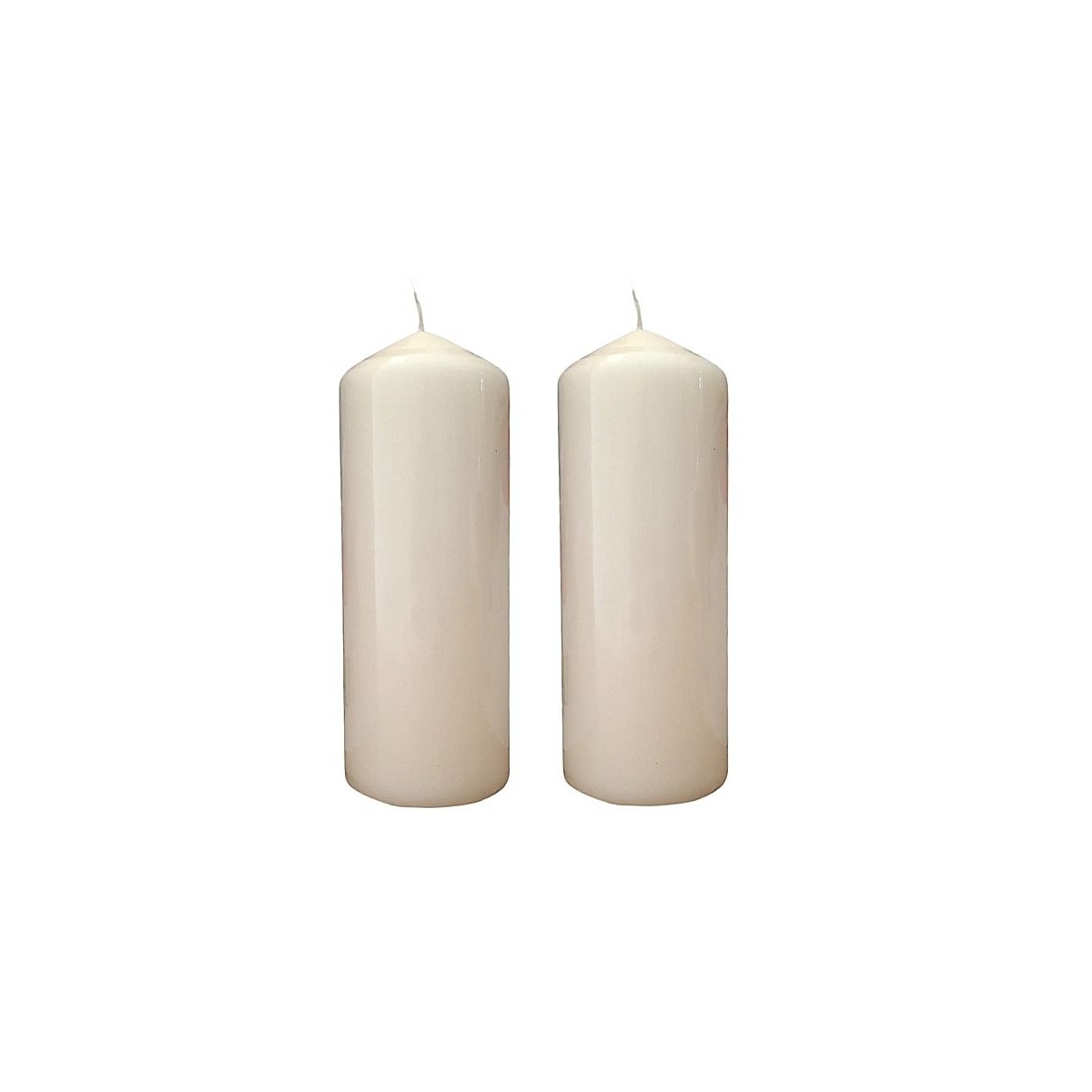 KFS and B Pillar Candle Cream - 18 cm, Unscented, Long-Lasting 64 Hours